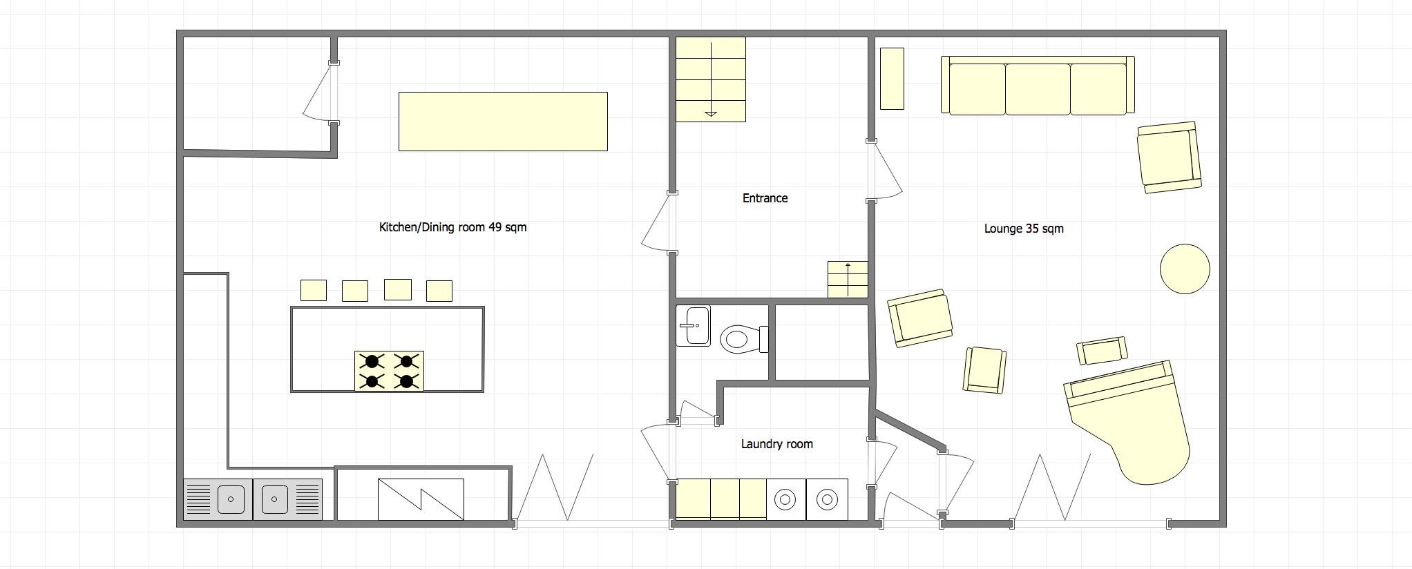 Downstairs floorplan